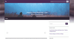 Desktop Screenshot of developyourpotential.com