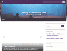 Tablet Screenshot of developyourpotential.com